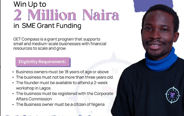 Call For Applications: GET Compass Grant Program For MSMEs (Up to 2 Million Naira Grant)