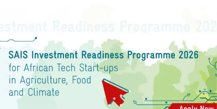 Call for Applications: GIZ SAIS Investment Readiness Program 2026 for African AgTech Start-ups (Up to €20,000 Funding)