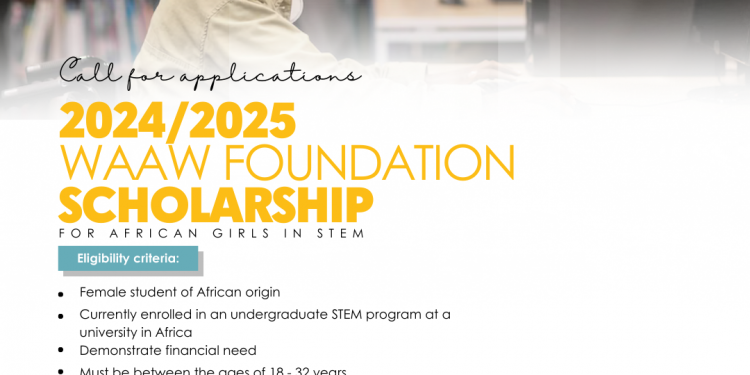 WAAW Foundation Scholarship 2025 ($500 Award for African Women in STEM)