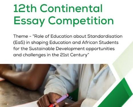 Call for Applications: ARSO 13th Continental Essay Competition 2025/2026 ( Win up to $1,000 Cash Prize)