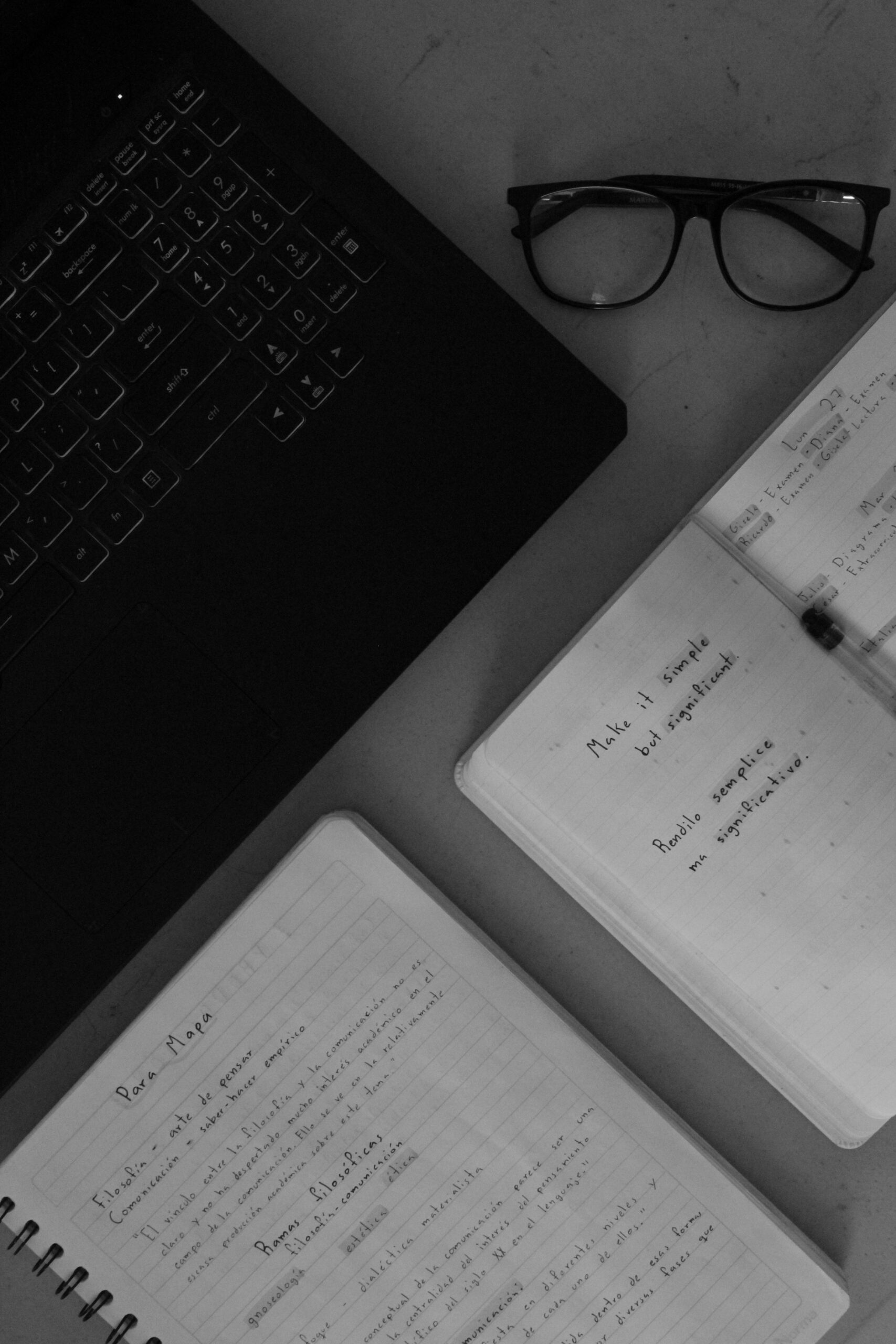 "Focused Morning Study Session with Laptop and Notebook"