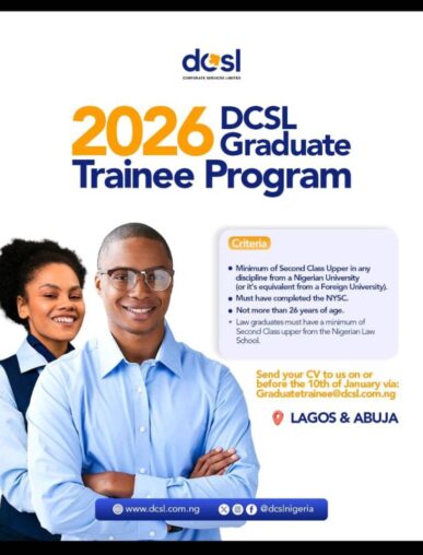 2026 DCSL Graduate Trainee Program