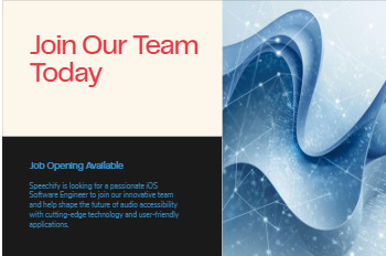 iOS Software Engineer at Speechify