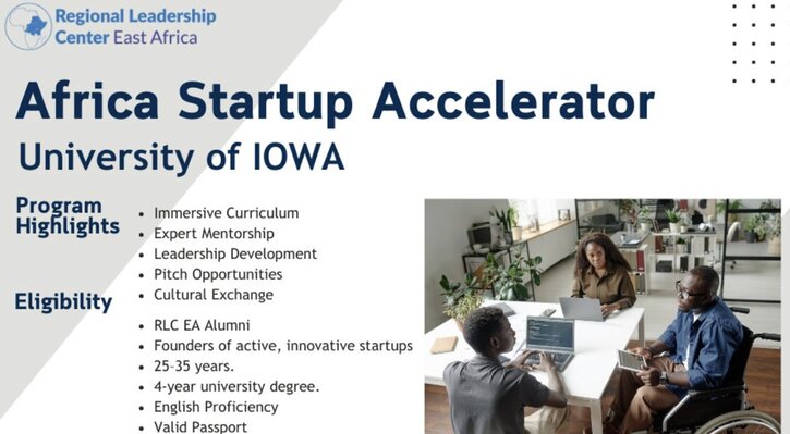 The YALI (RLC)East Africa/University of Iowa Africa Startup Accelerator (ASA) Program 2026 for young East Africans (Fully Funded)