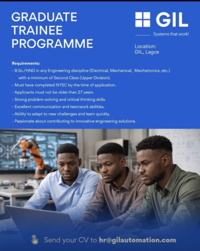 Engineering Graduate Trainee Programme at GIL Automation 2026