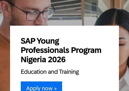 Call For Applications: SAP Young Professionals Program 2026