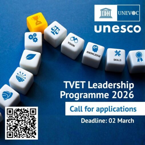 Call for Applications: UNESCO-UNEVOC TVET Leadership Programme (TLP) 2026