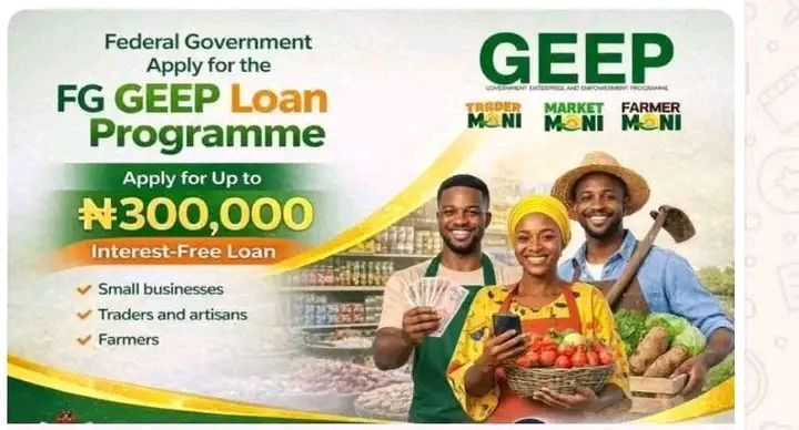 Call For Applications: Federal Government Enterprise and Empowerment Programme (GEEP) 2026 ( N300,000 Interest-Free Loan)