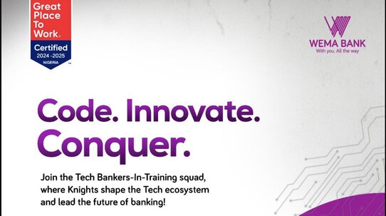 The Wema Bank Plc Bankers-In-Training Programme 2026 for young Nigerian graduates.