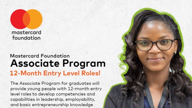 Mastercard Foundation Associates Program For Africans 2026 | Paid Internship