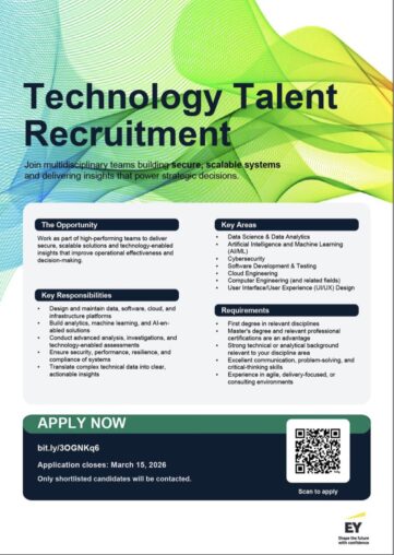 EY Technology Talent Recruitment 2026