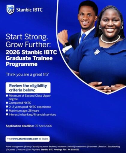 Stanbic IBTC Graduate Digital Skill Empowerment Programme