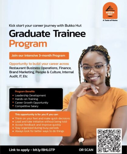 Bukka Hut Graduate Trainee Program 2026
