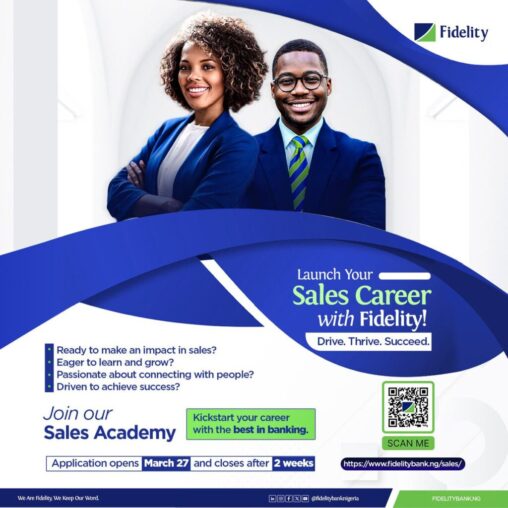 Fidelity Bank Sales Graduate Trainee Program 2026