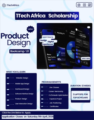 1Tech Africa Product Design Bootcamp Scholarship 2026