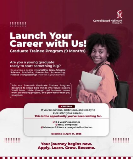 Consolidated Hallmark Holdings Plc Graduate Trainee Program 2026
