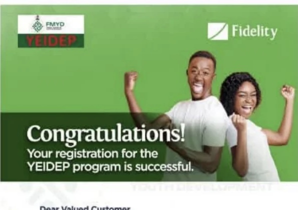 Call for Applications: Fidelity Bank YEIDEP Program (₦500,000 Grants)